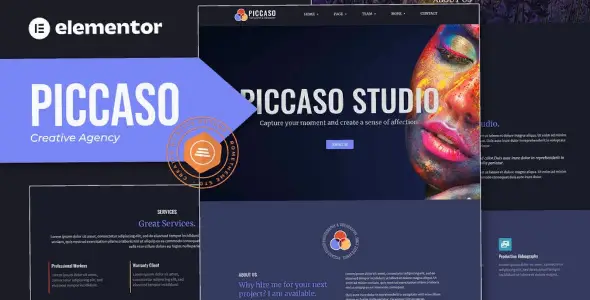 Piccaso – Photography Elementor Template Kit